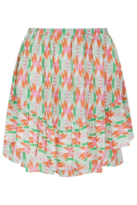 Fluresk groene dames rok