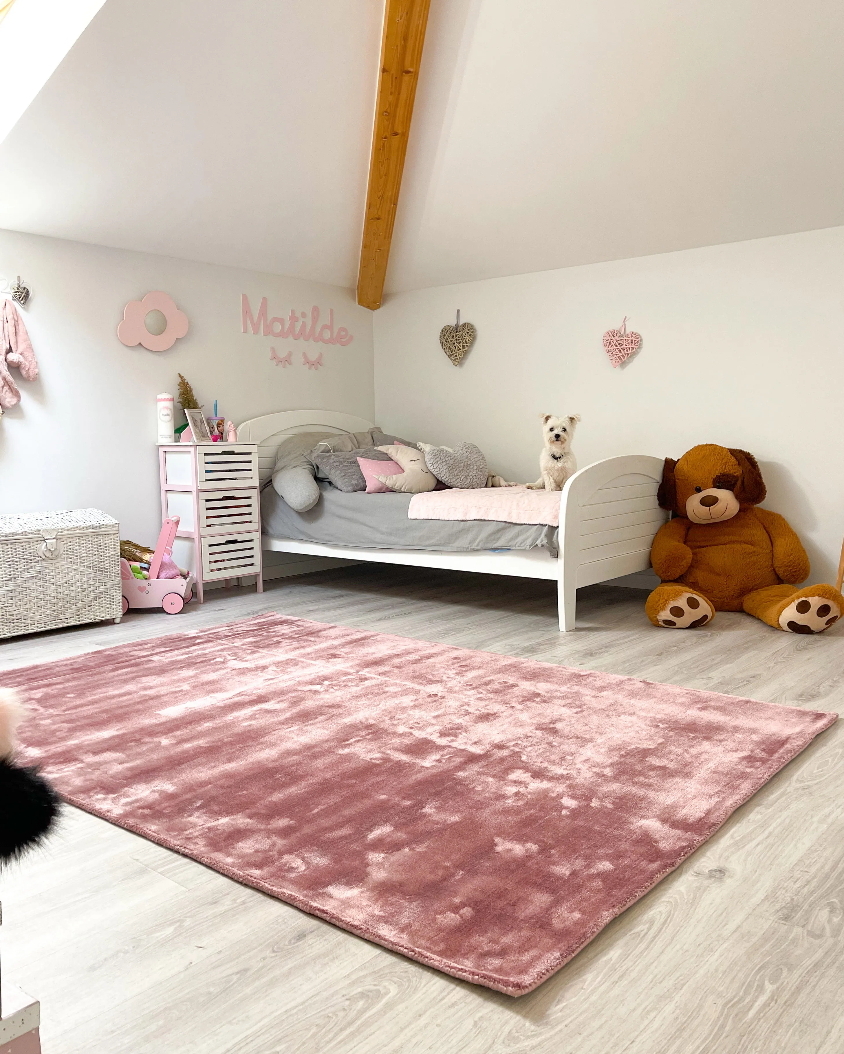 Vloerkleed GESI II Roze 160 x 230 cm Viscose