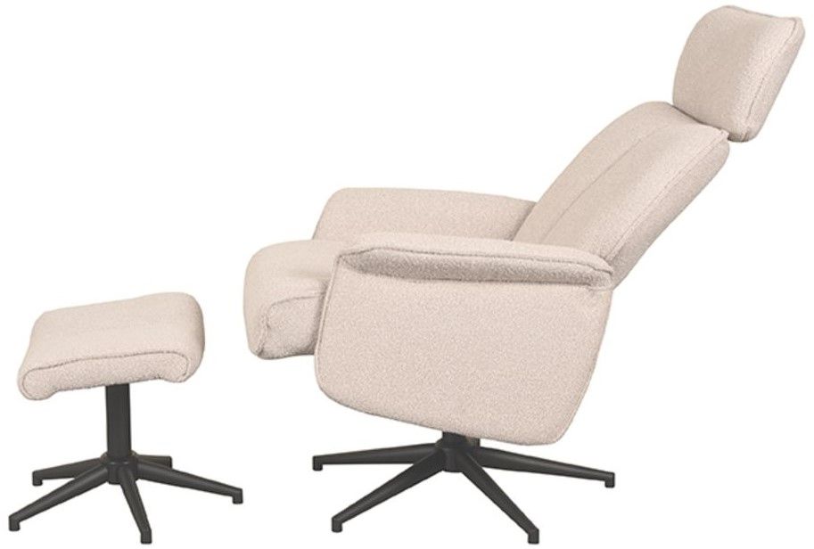 Relaxfauteuil met hocker Naturel Touch CH-73.019 Verdal B77 x D79 x H109 cm
