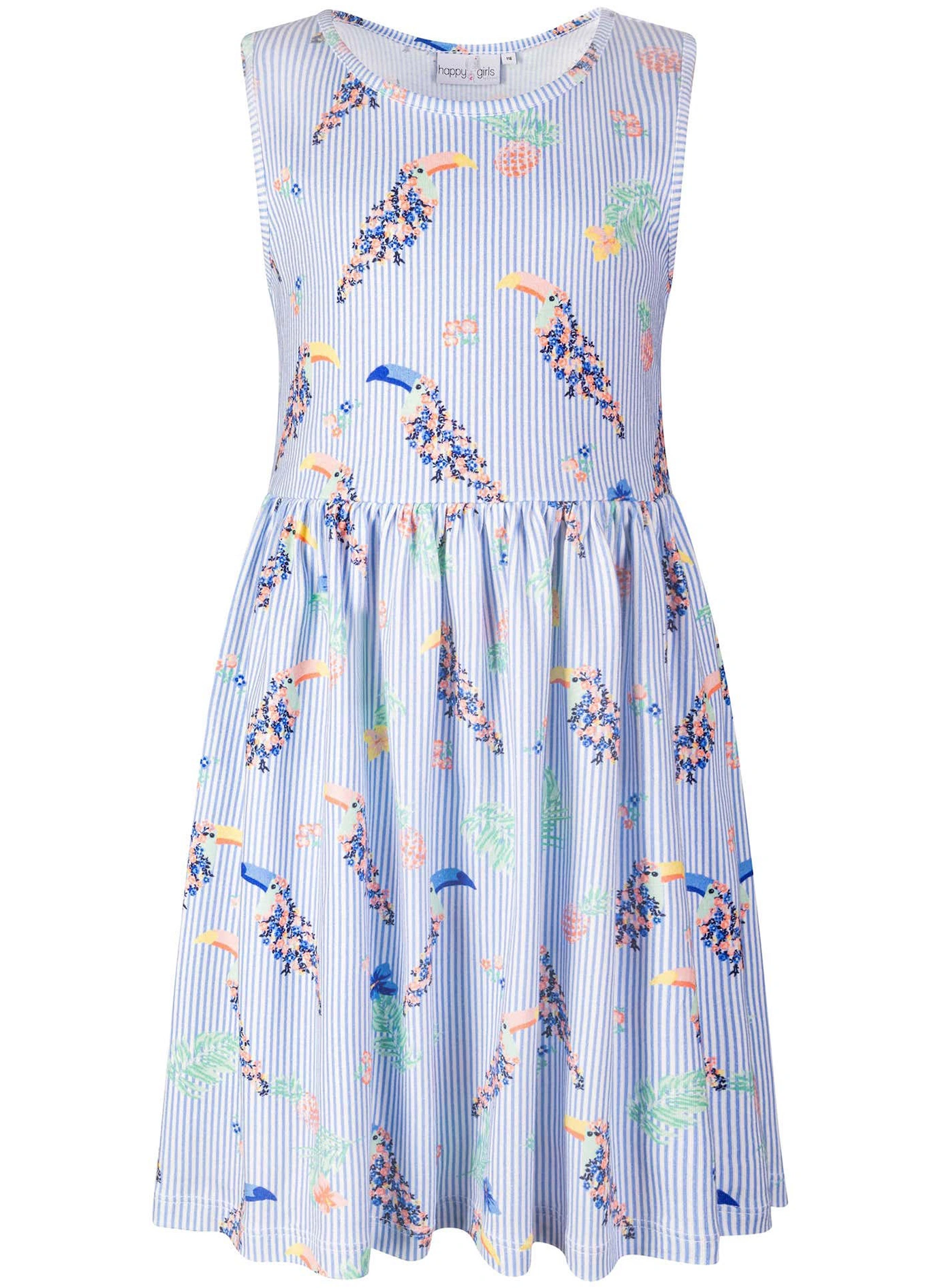 Kleid TOUCAN gestreift in arctic blue