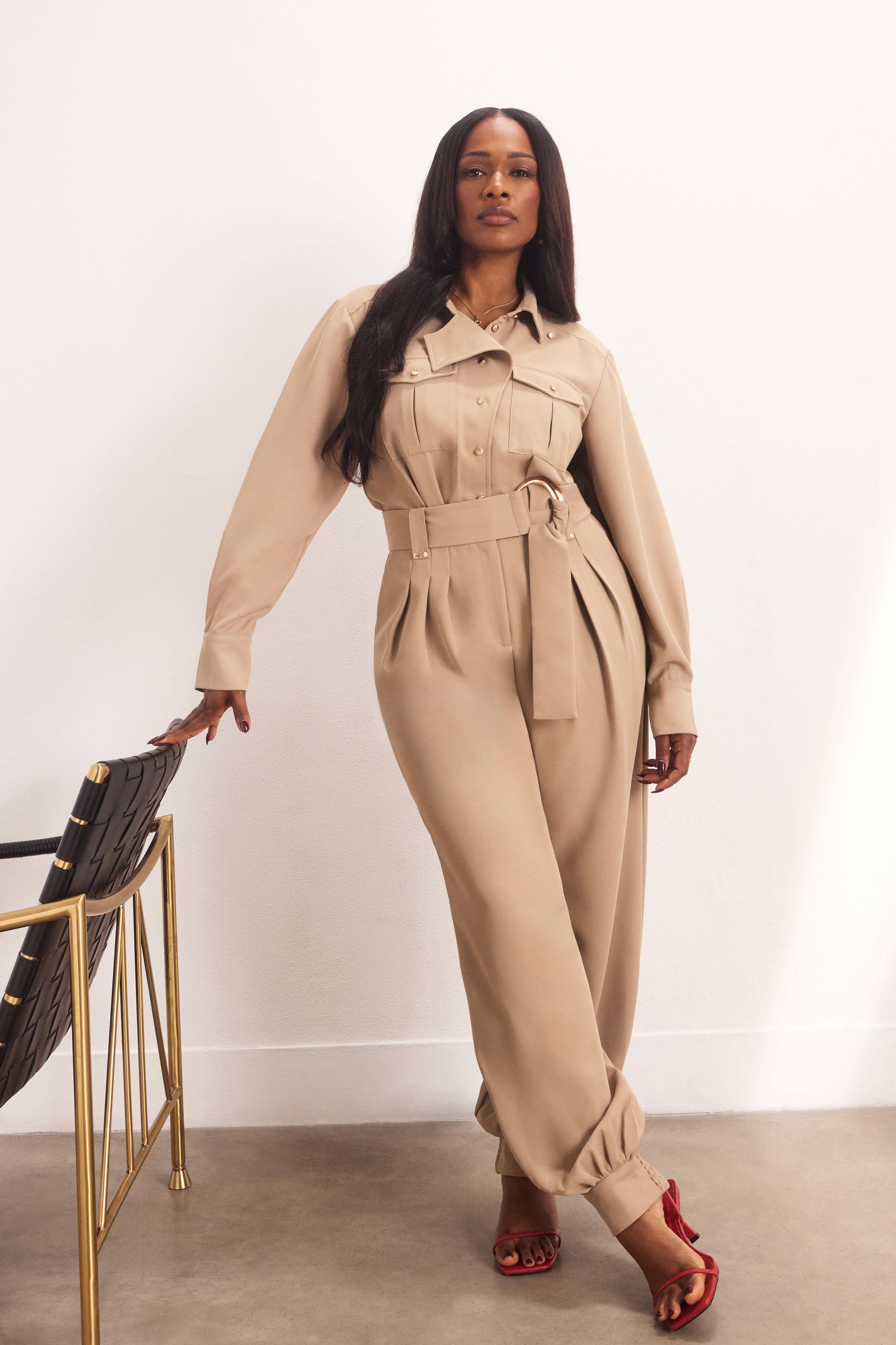 KarenMillen Combinaison Tissée À Revers Avec Détails Utilitaires