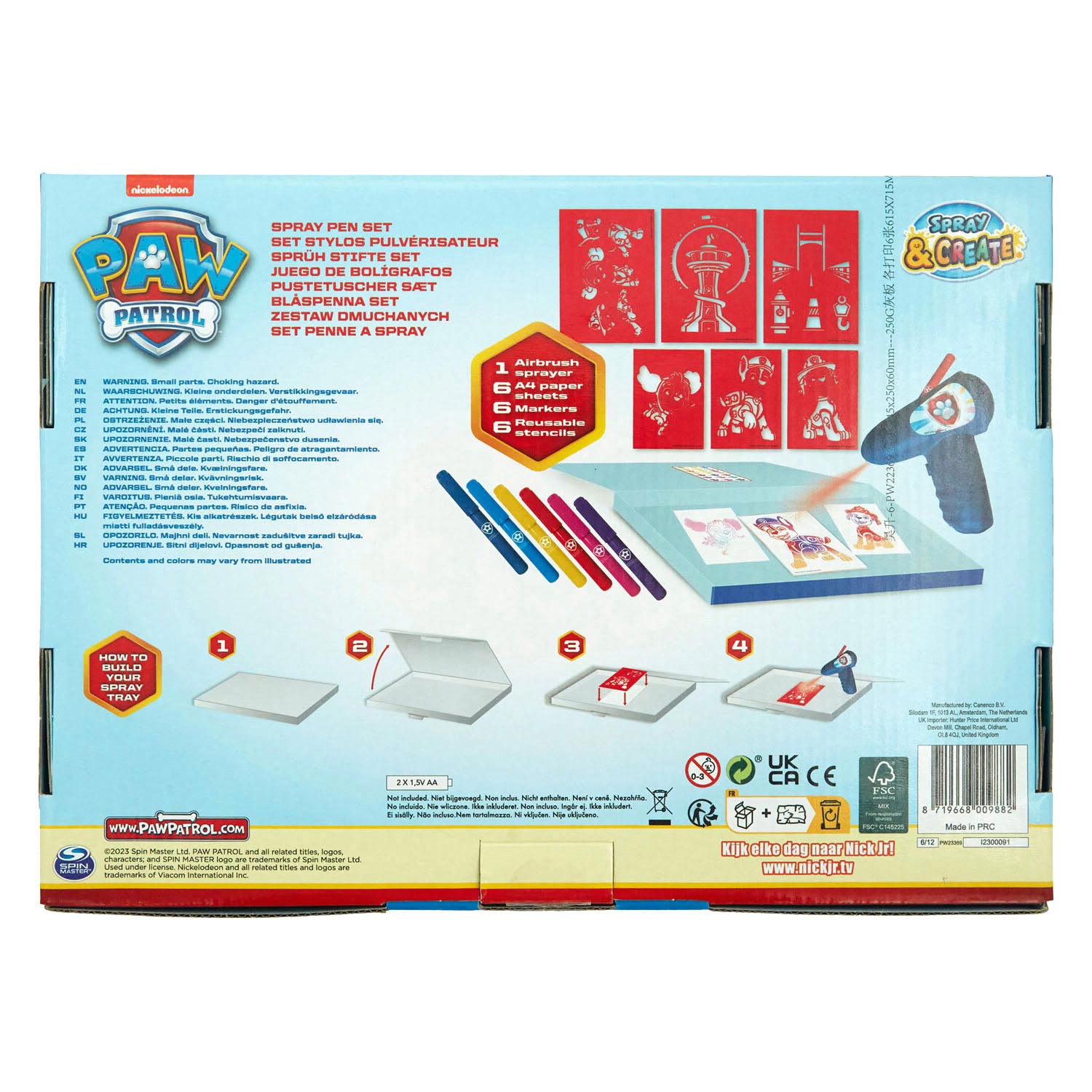 PAW Patrol Elektrische Blaaspennen Set