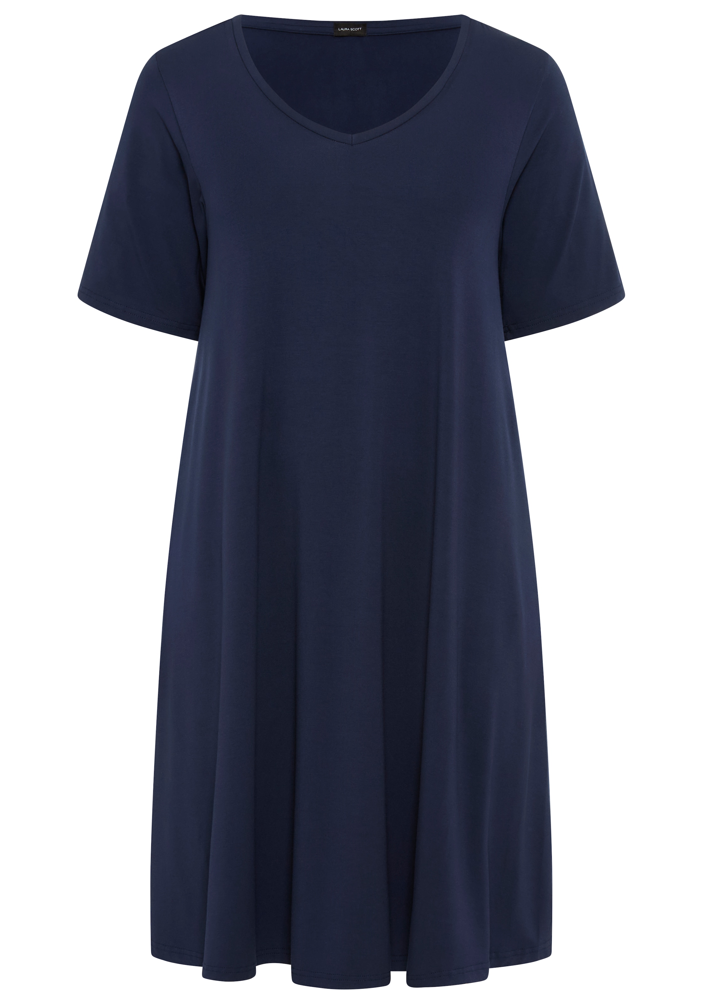 Laura Scott CURVE Jerseykleid in leicht ausgestellter, fliessender Wickelform - GROSSE GRÖSSE