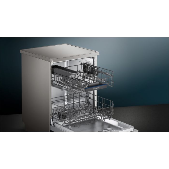 Siemens Stand-Geschirrspüler iQ300 SN23HI60AE Silver Inox