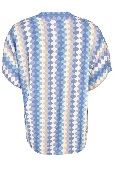 FOS Amsterdam blauwe dames blouse