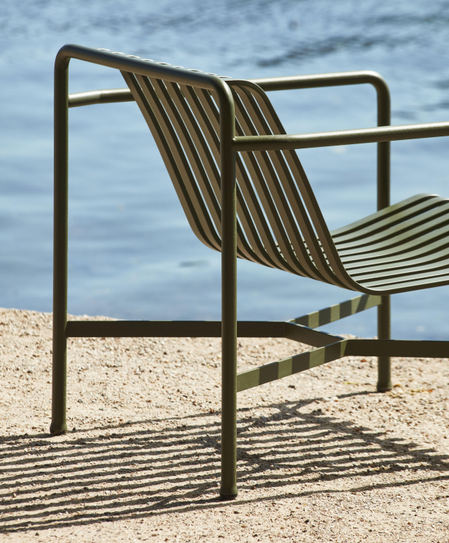 Hay Palissade Low fauteuil Olive
