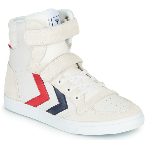 hummel - SLIMMER STADIL LEATHER HIGH JR - Blanc