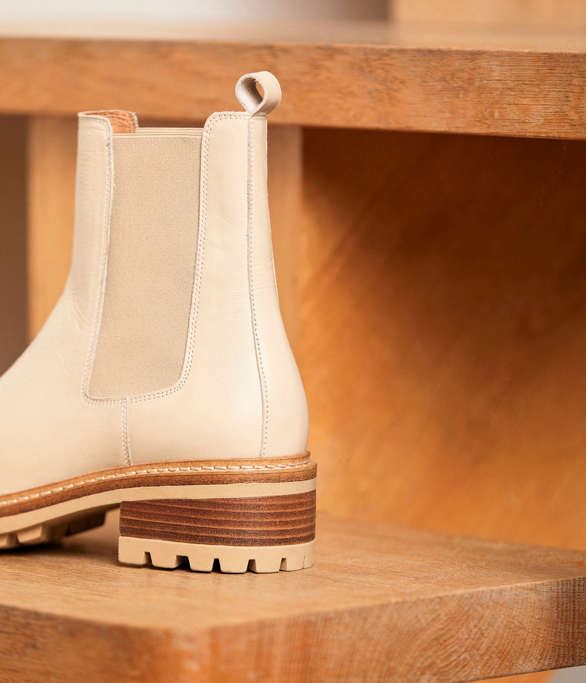 Chelsea boots écrues Calista