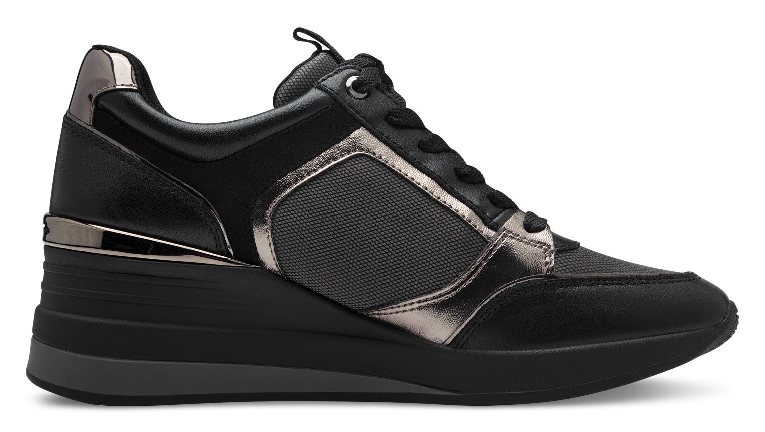 Tamaris Keilsneaker  , Freizeitschuh, Halbschuh, Schnürschuh mit Schmucksteinen