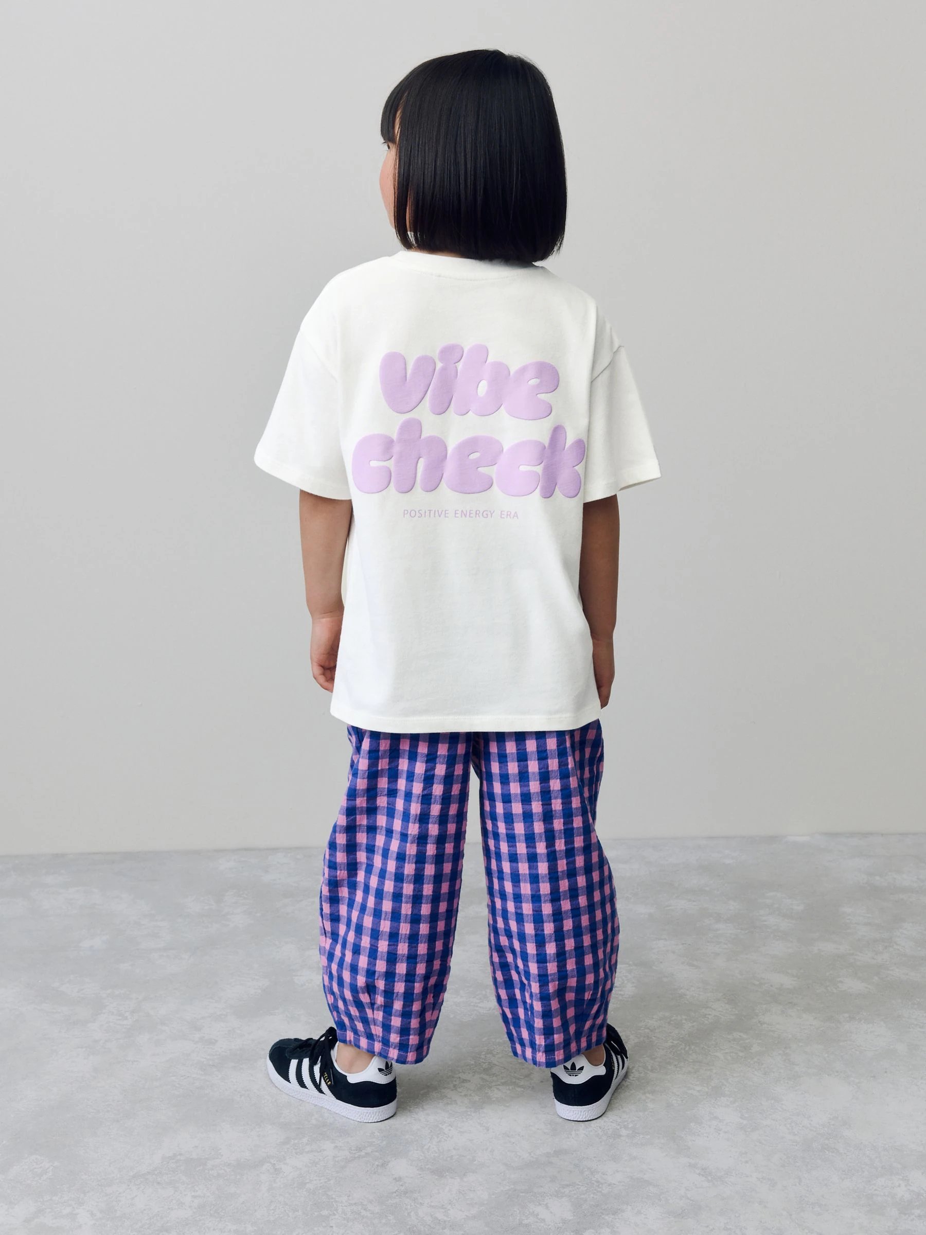 Wit - Oversized T-shirt met grafische print (3-16jr)