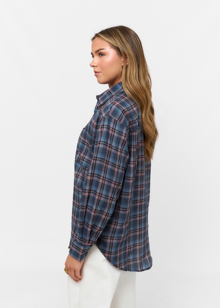 Romy blouse blauw