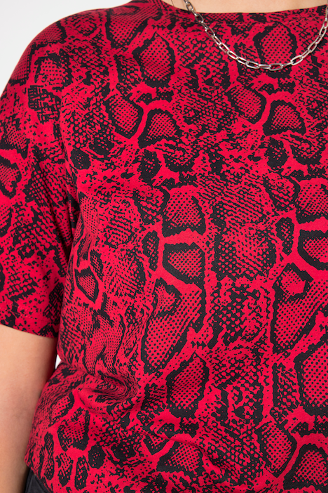 T-Shirt, oversized, Snake-Print