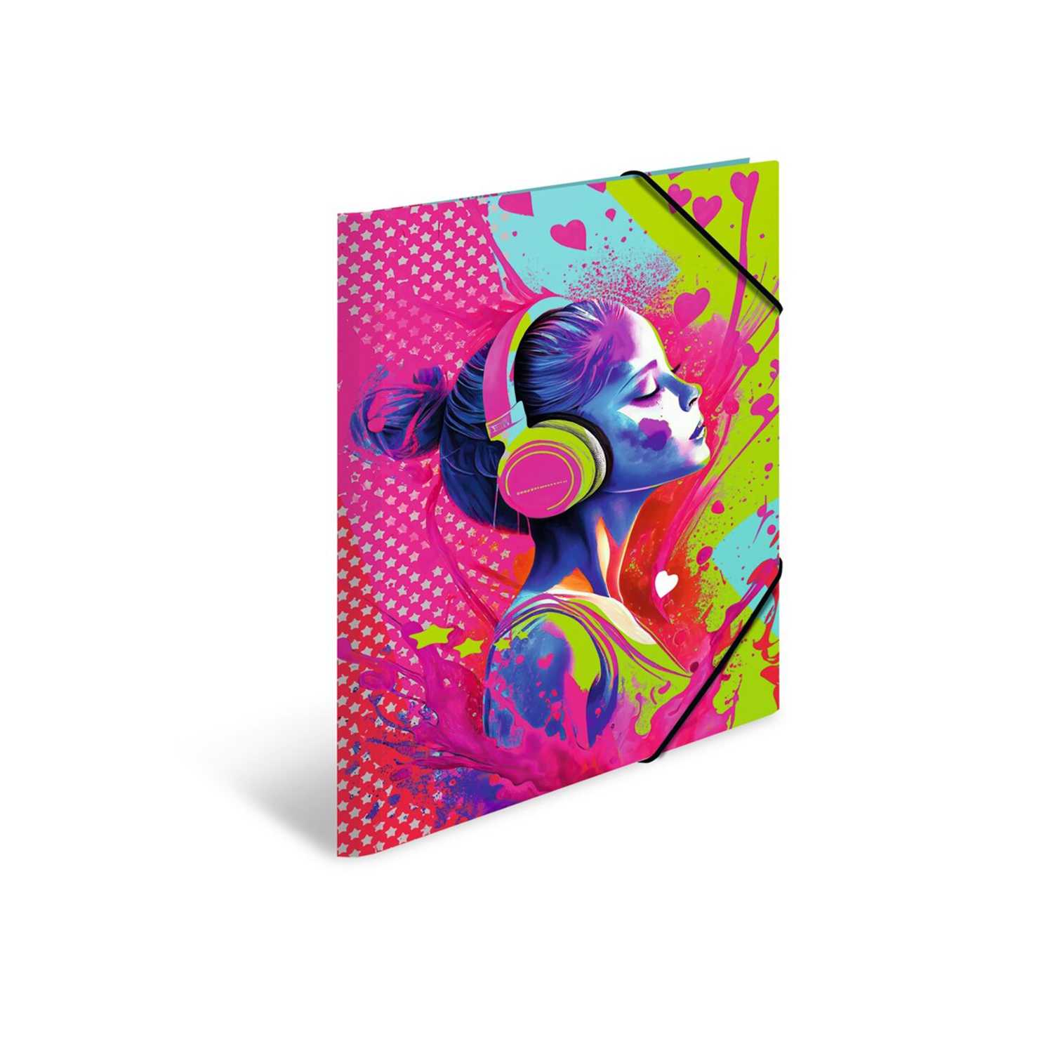 Sammelmappe Music Girl A3 Karton