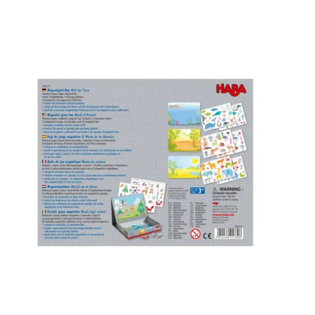 HABA 306279 Magnetspiel-Box Welt der Tiere