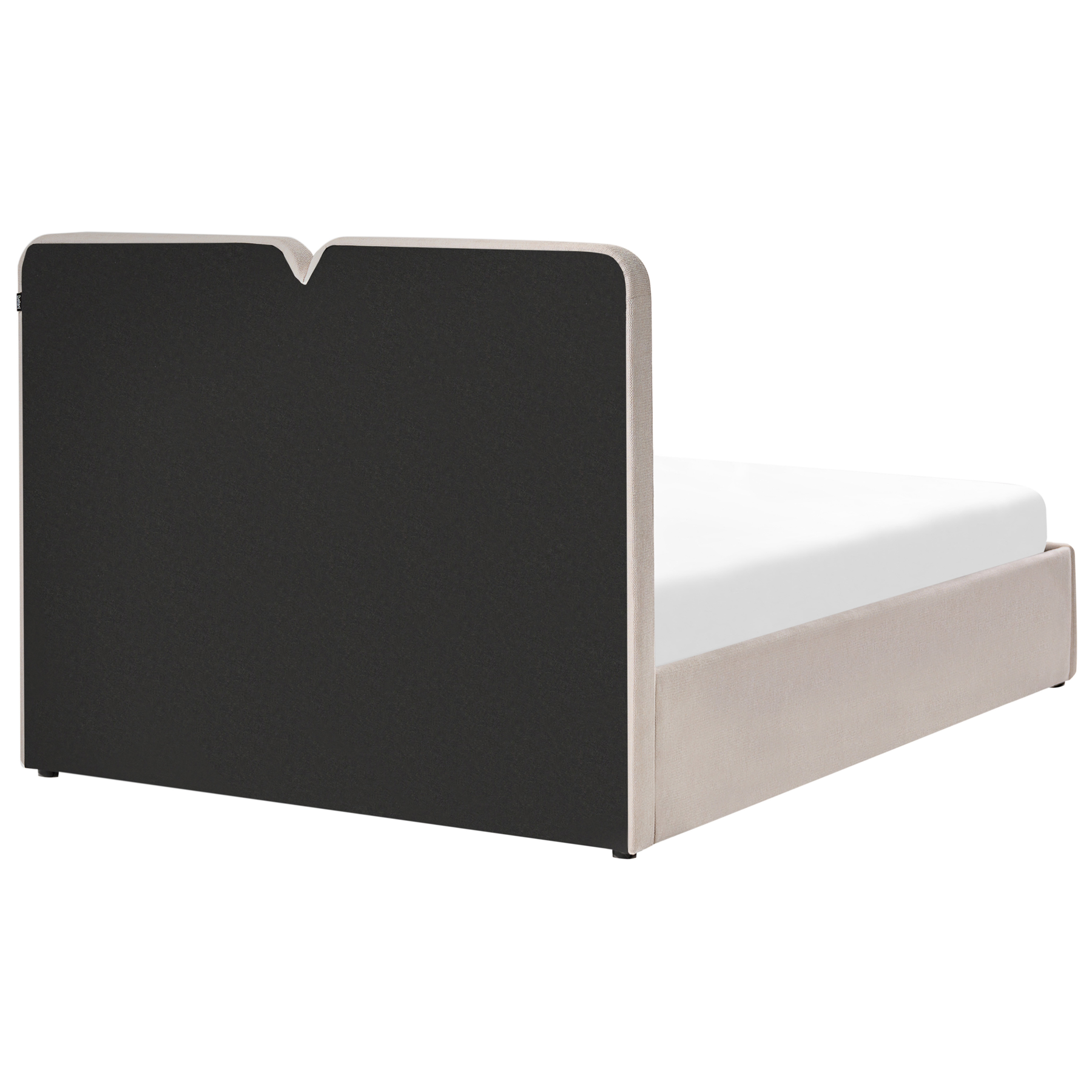 Beliani-ARBOIS-Bed met opbergruimte-Beige-140 x 200 cm-Polyester