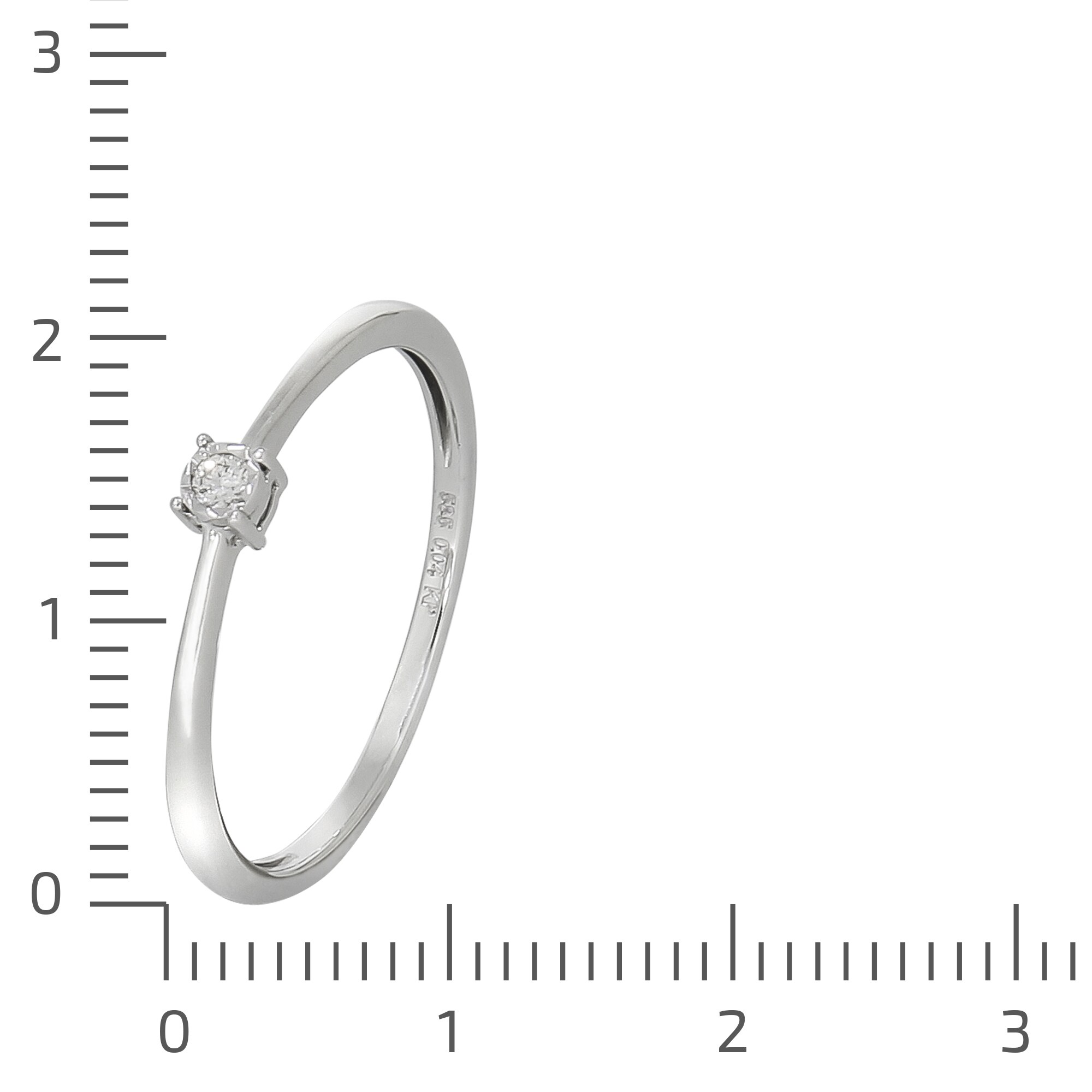 Diamonds by Ellen K. Ring Gold 585 Brillant 0,035ct.