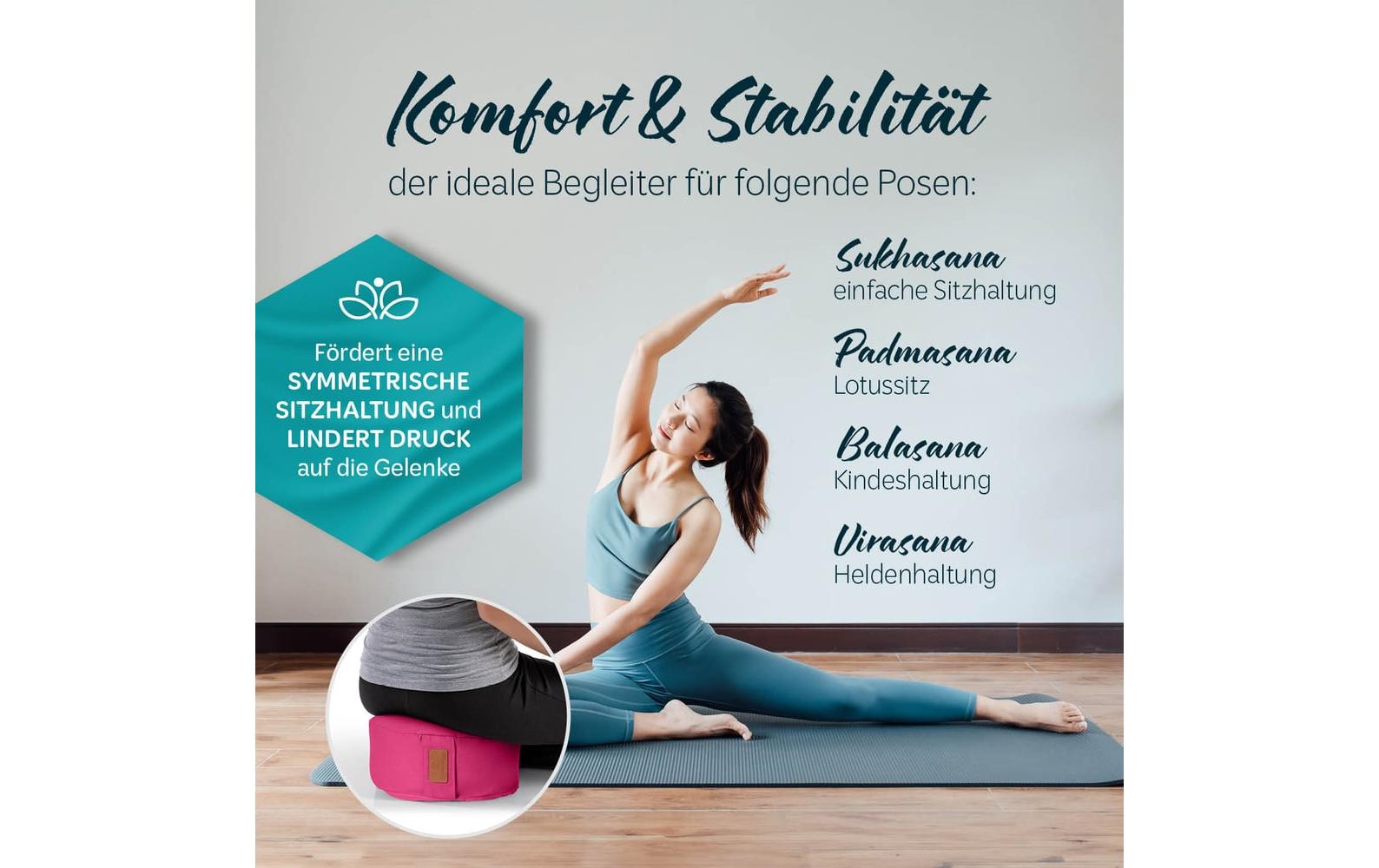 Yoga-Kissen Vishnu PinkYoga-Zubehör