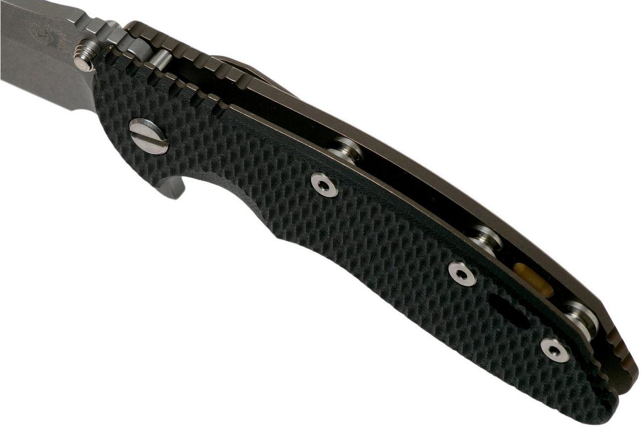 Rick Hinderer XM-18 3.5 Bowie 20CV Battle Bronze, Black G10 zakmes