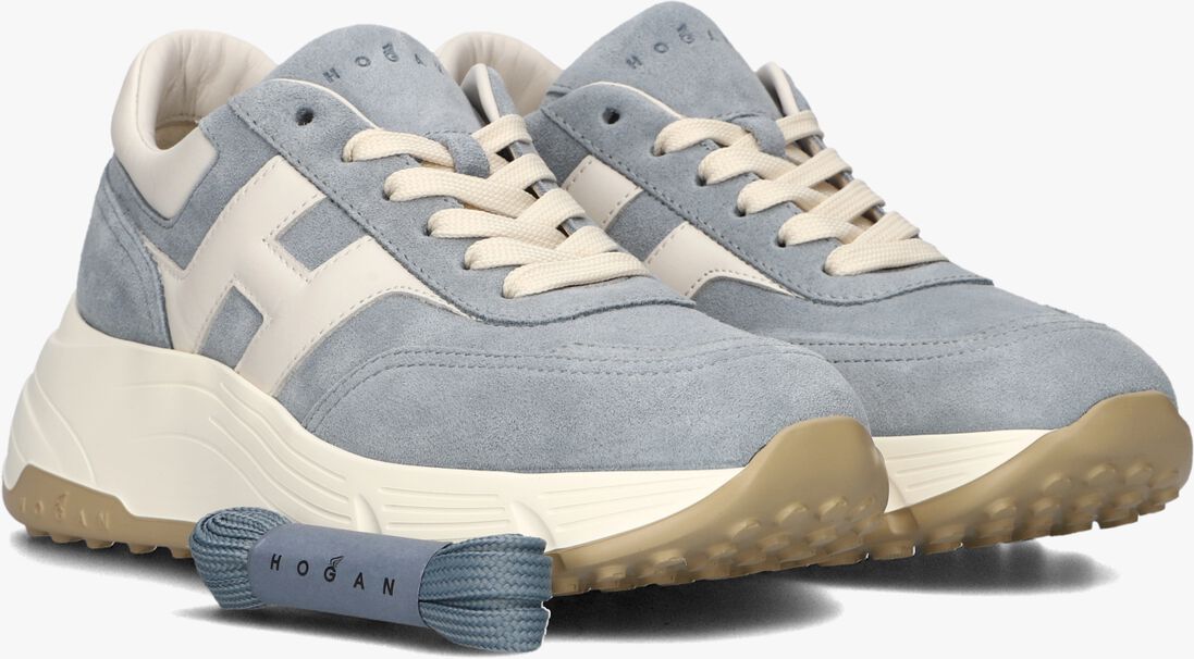 blauwe hogan lage sneakers h669 allacciato h