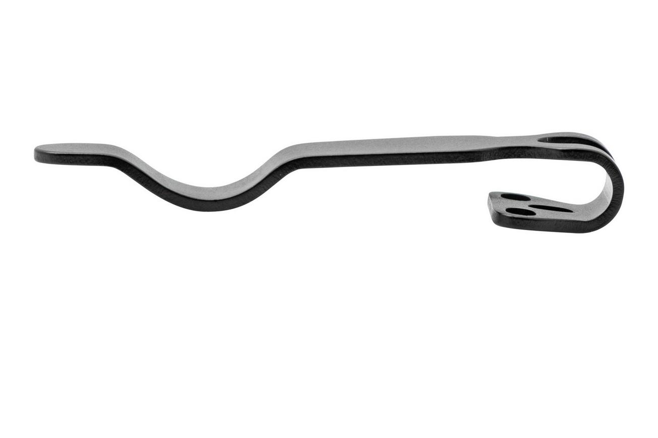 Flytanium Universal Short Pocket Clip FLY-1250SBK Black DLC Titanium