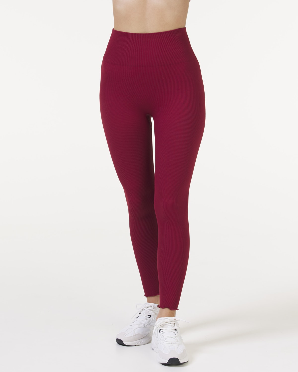 Bumpro Perfect Rib Frill Tights Wine