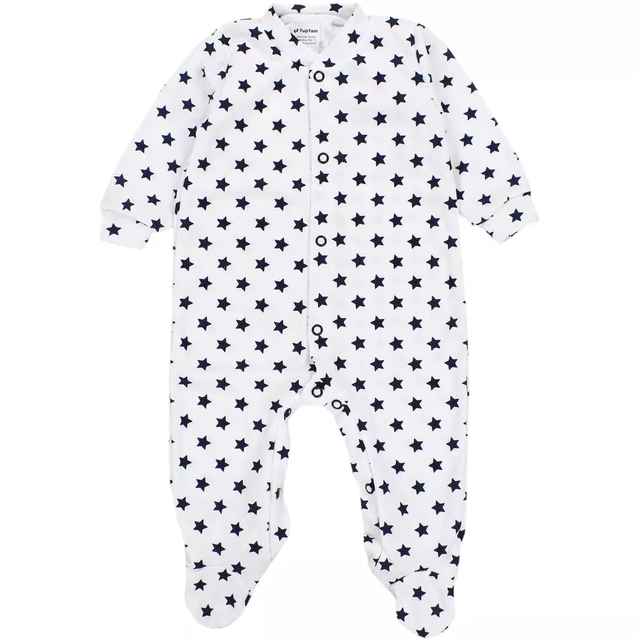 TupTam Baby Mädchen Schlafstrampler mit Fuß 3er Pack rosagrau