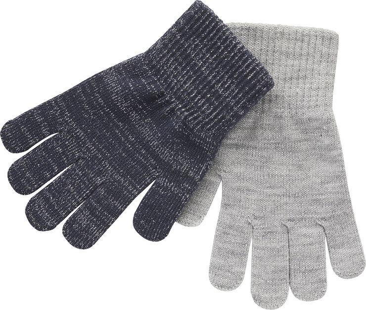Melton 2-PACK GLOVES - w. Lurex Marine