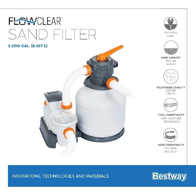 Bestway Zandfilter Flowclear 7,5 m3/u