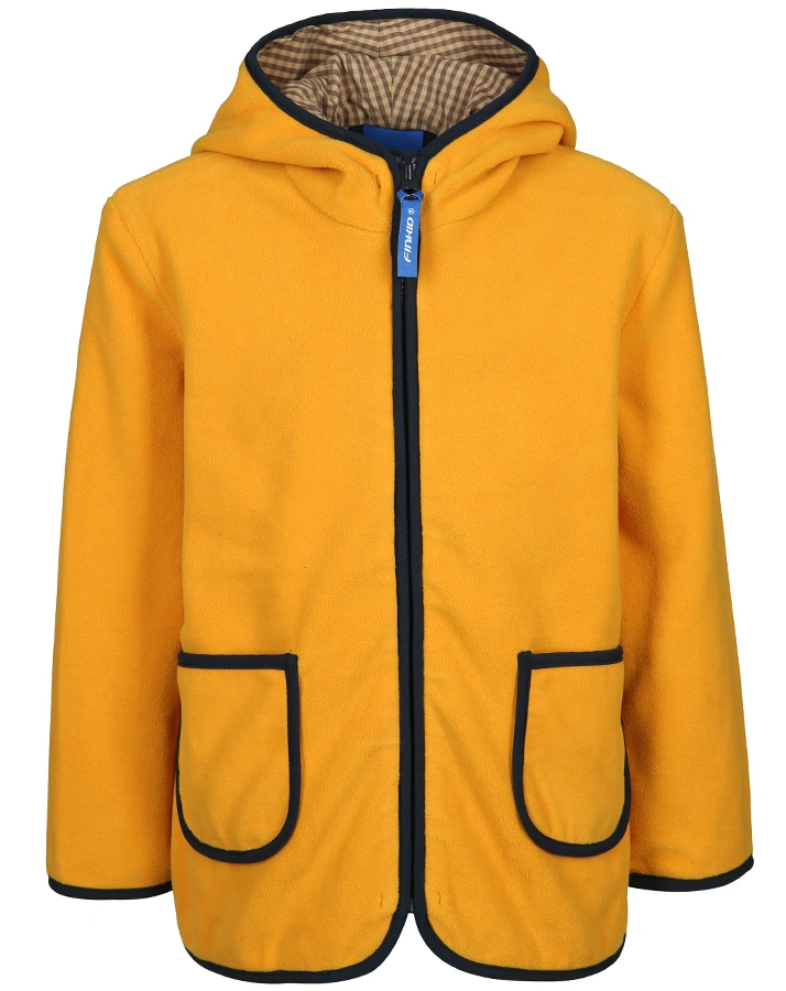 Fleece-Jacke TONTTU in harvest gold/denim