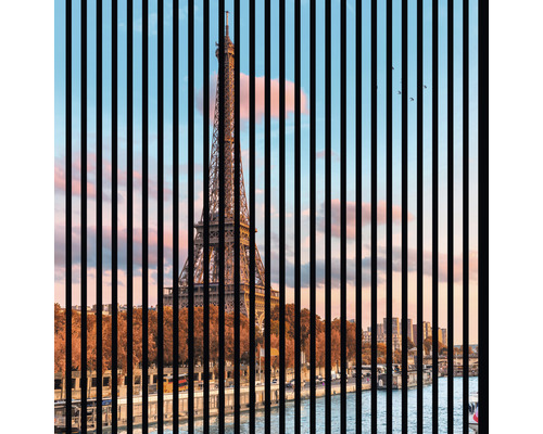 Akoestisch paneel, digitaal bedrukt Eiffeltoren 1, 1195 x 1133 x 19 mm, Set = 2 individuele panelen