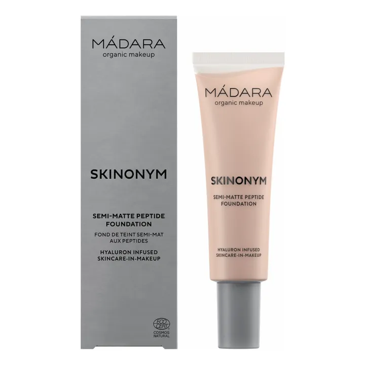 MÁDARA Fond de teint semi-mat aux peptides Skinonym - 30 ml | Rose Ivory