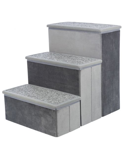 Trixie Hondentrap Met Opbergvak - Hondenloopplank - 34x45x50 cm Grijs