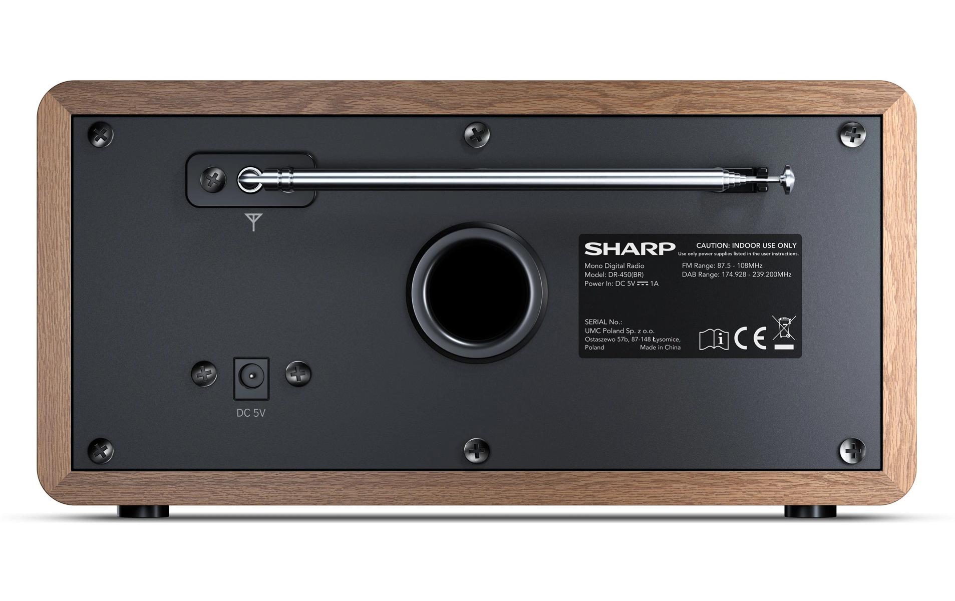 DAB+ Radio DR-450 DAB+/FM RadioDigital-Radio mit Speicher für 20 Sender