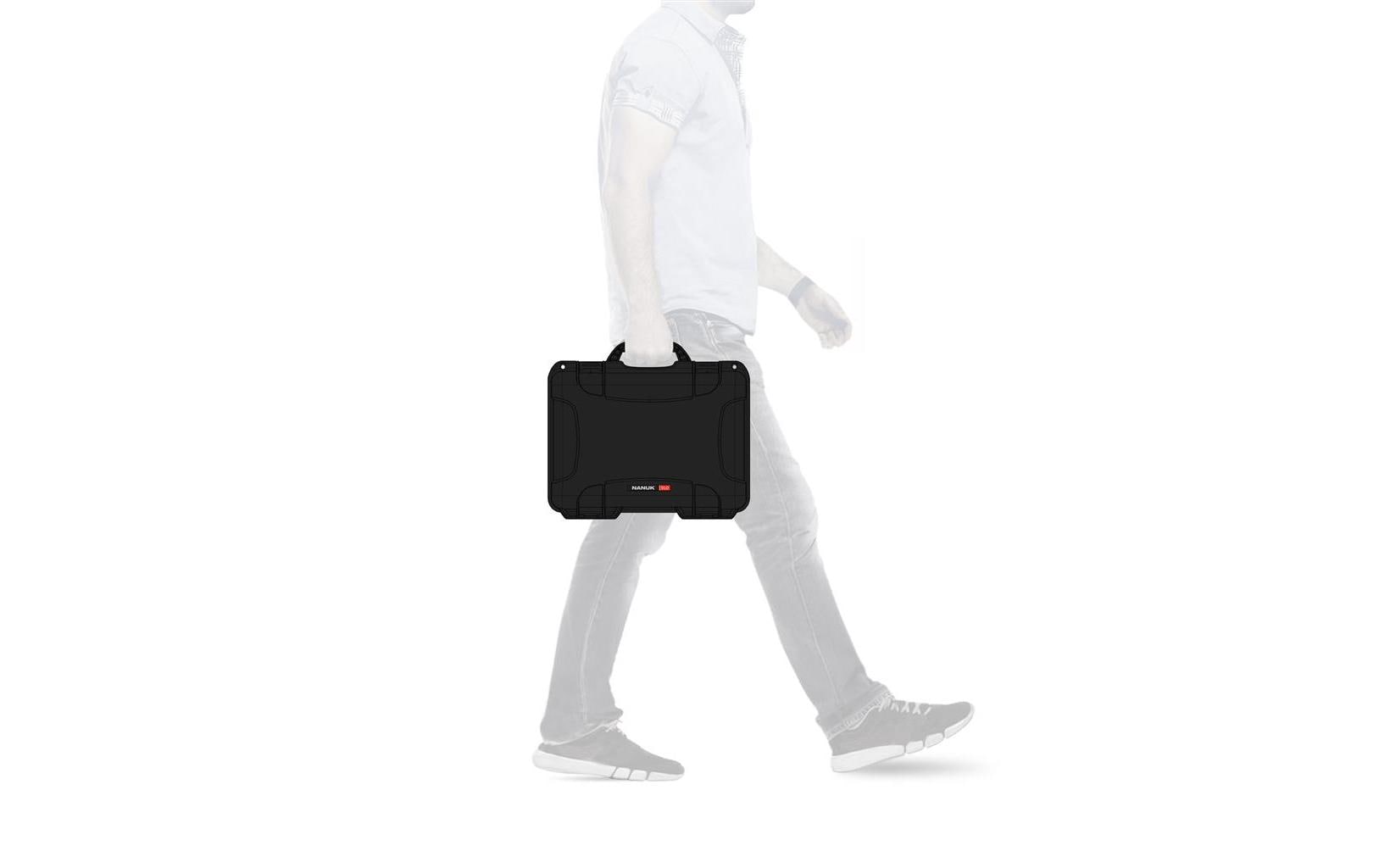 Kunststoffkoffer 910 - mit Schaum Schwarz<br>Leichter, wasserdichter und robuster Hartschalenkoffer