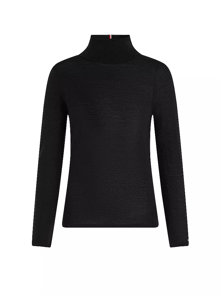 TOMMY HILFIGER Rollkragenpullover schwarz
