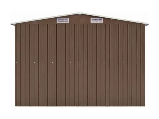 Abri de jardin 257x392x181 Métal Marron