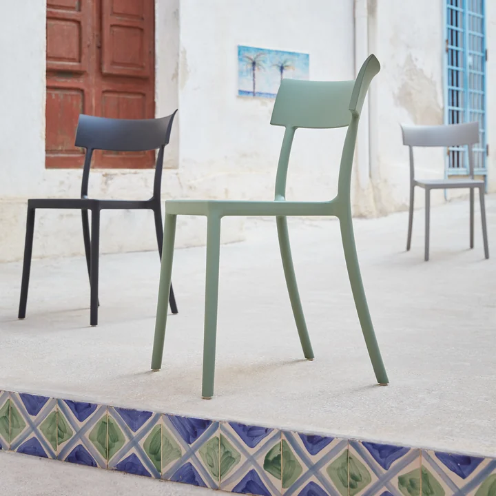 Kartell - Catwalk Stuhl, salbeigrün matt