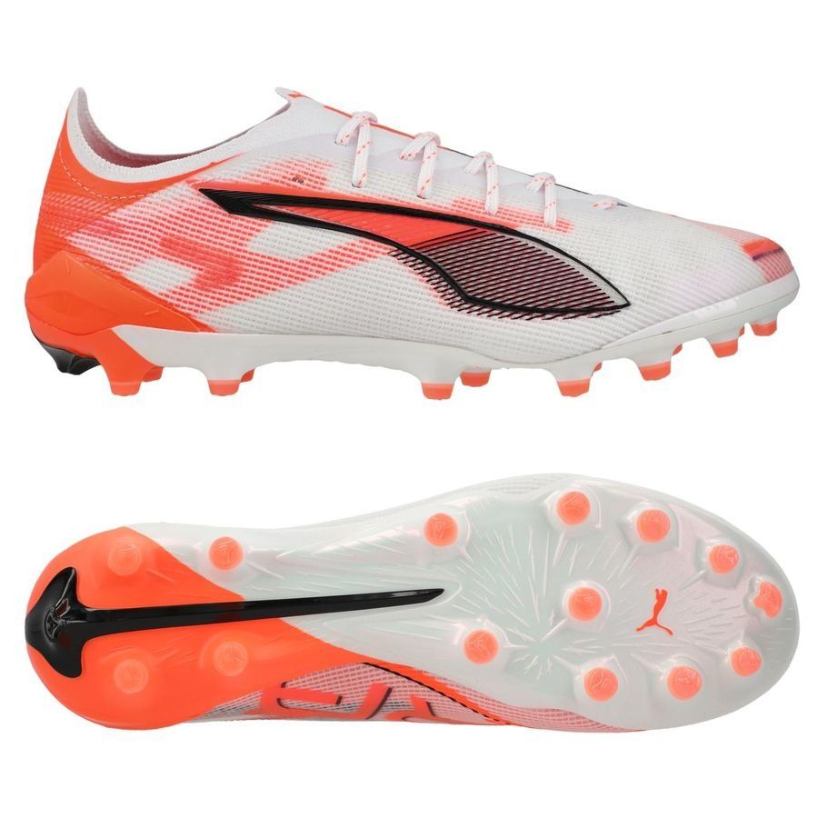 PUMA Ultra 5 Ultimate AG Unlimited - Blanc/Noir/Glowing Red