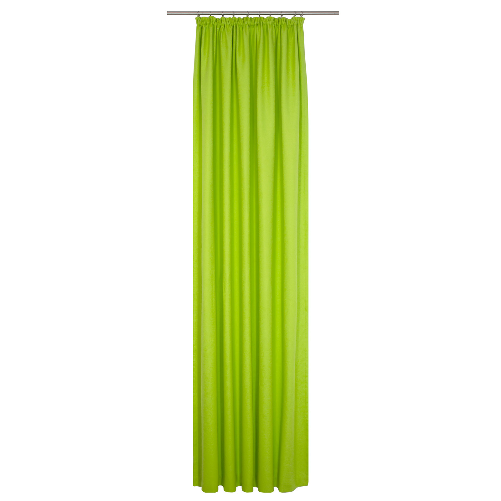 Einzelschal mit Kräuselband WIRTHNATUR - limone - 2-lagig - 130x145 cm