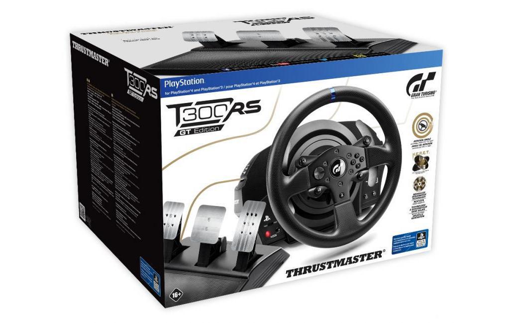 Lenkrad T300 RS GT PRO Edition Wheel<br>Rennlenkrad & Pedalset mit der offiziellen Gran Turismo-Lizenz