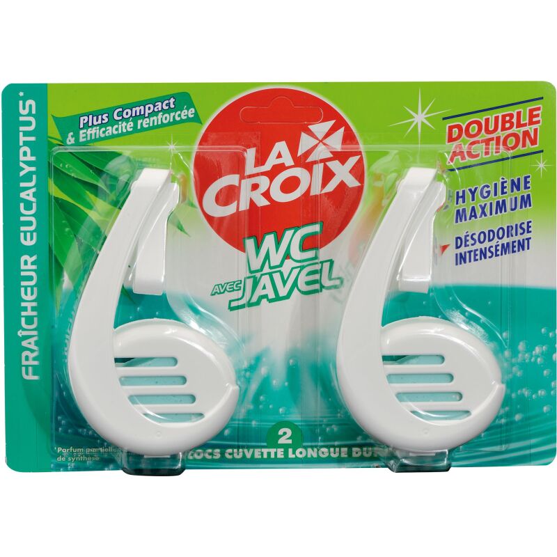 Bloc WC La Croix javel eucalyptus - Boîte de 2