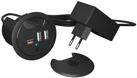 Raidsonic - ICY BOX IB-HUB1407 - USB Tafeloplaadstation - Zwart - USB-C, USB-A