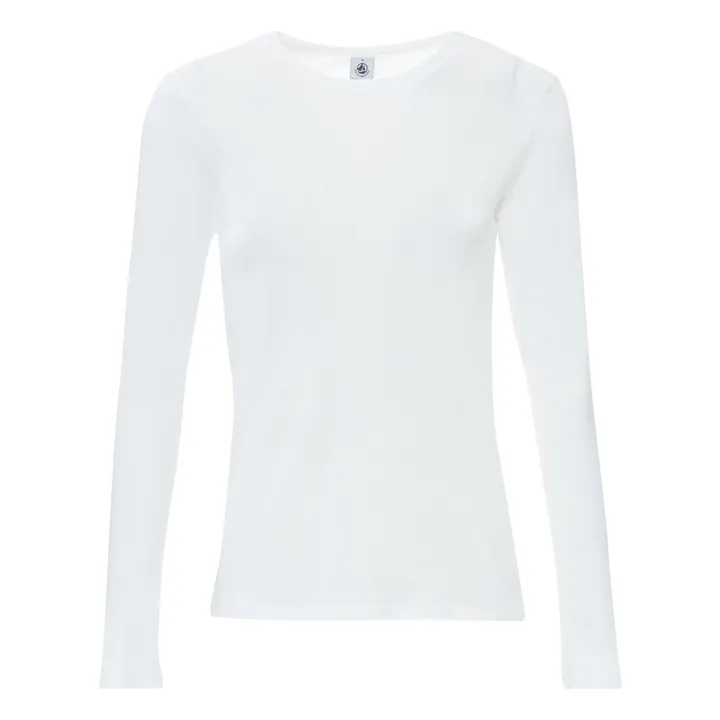 Petit Bateau T-Shirt Manches Longues - Collection Femme  | Gris