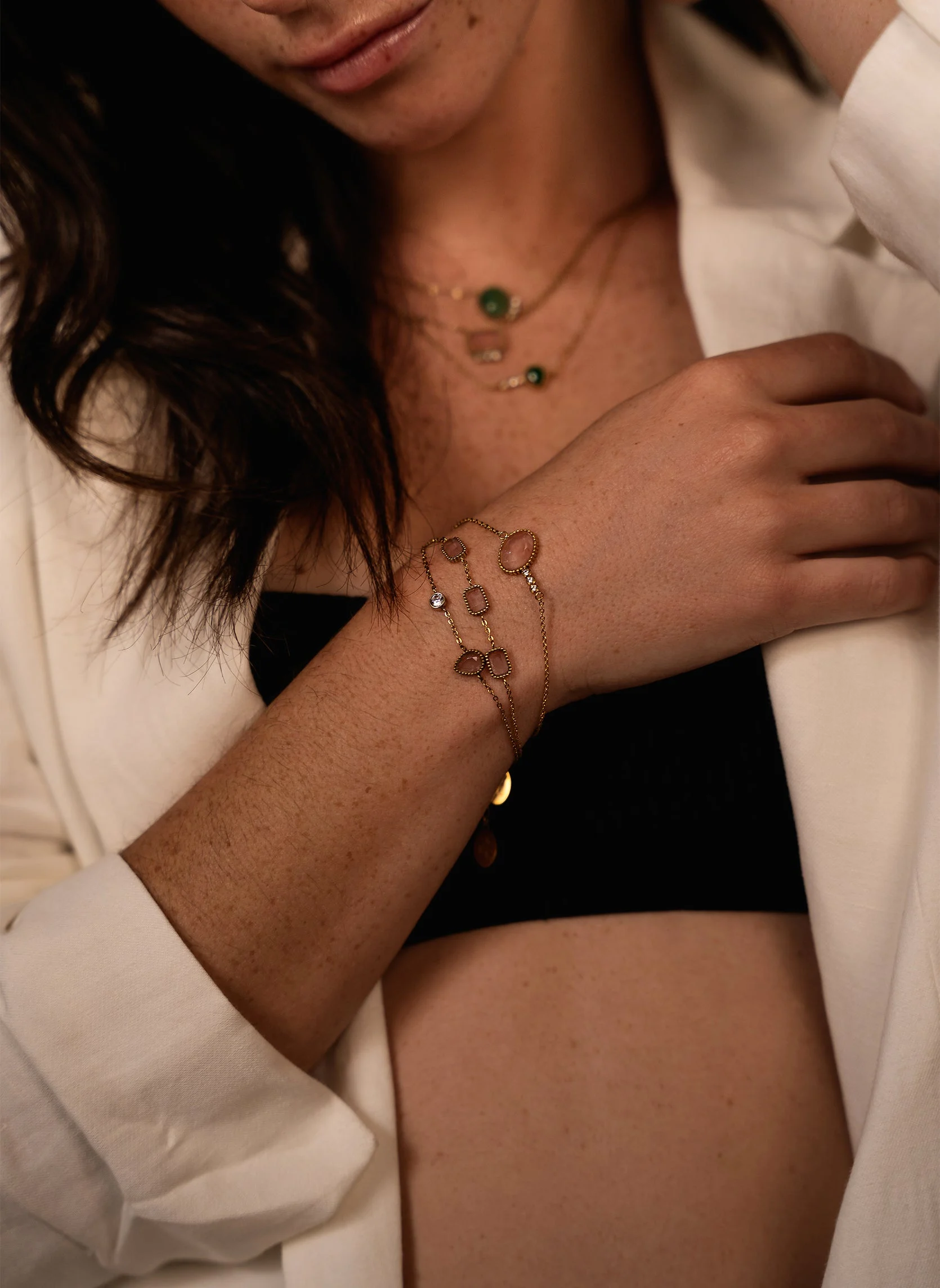 URANIE - Bracelet chaîne uranie | Gris