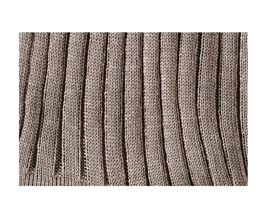 Chaussettes ville homme fil d’Écosse Taupe