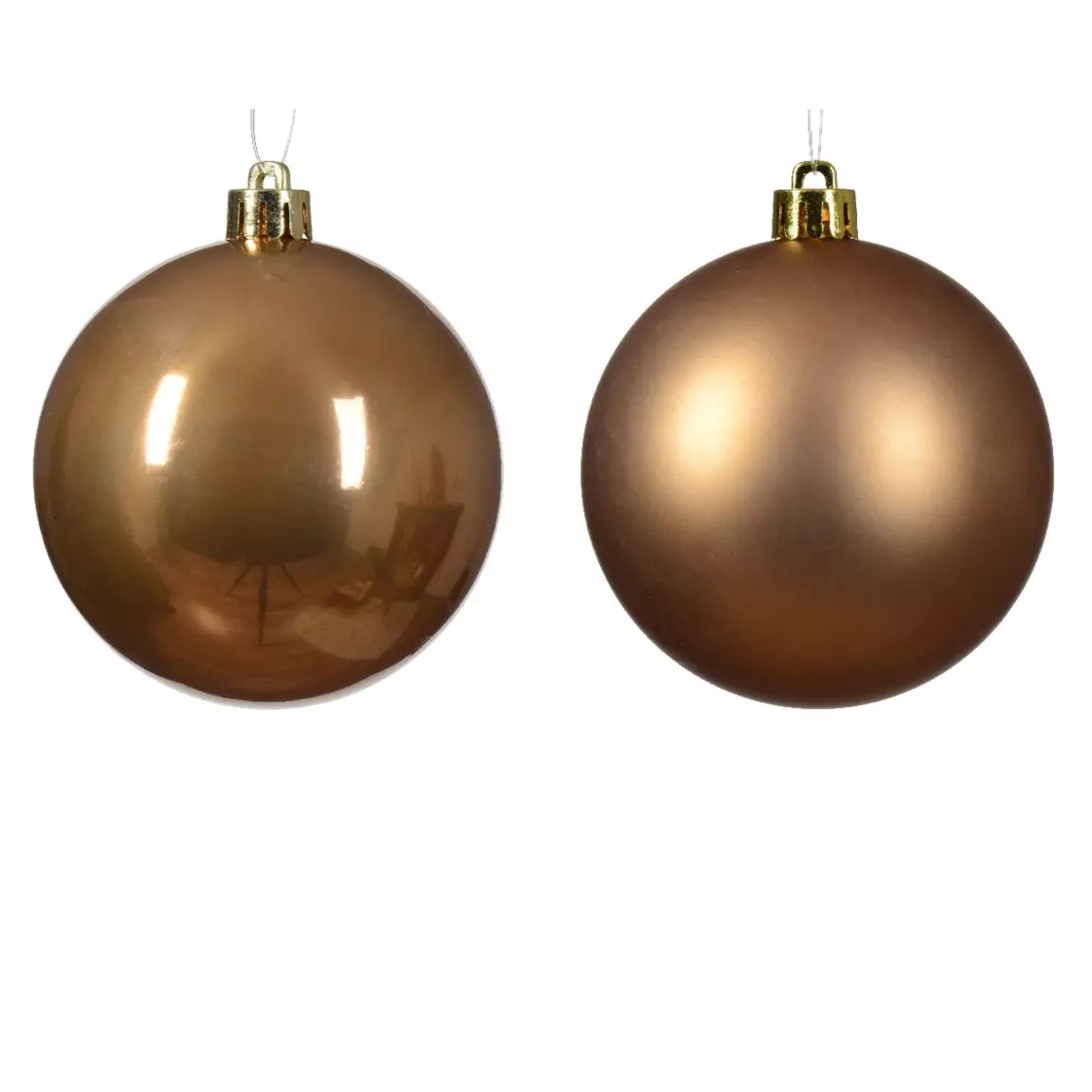 Lot de 16 boules de Noël (D40 mm) Alpine Brun gingembre