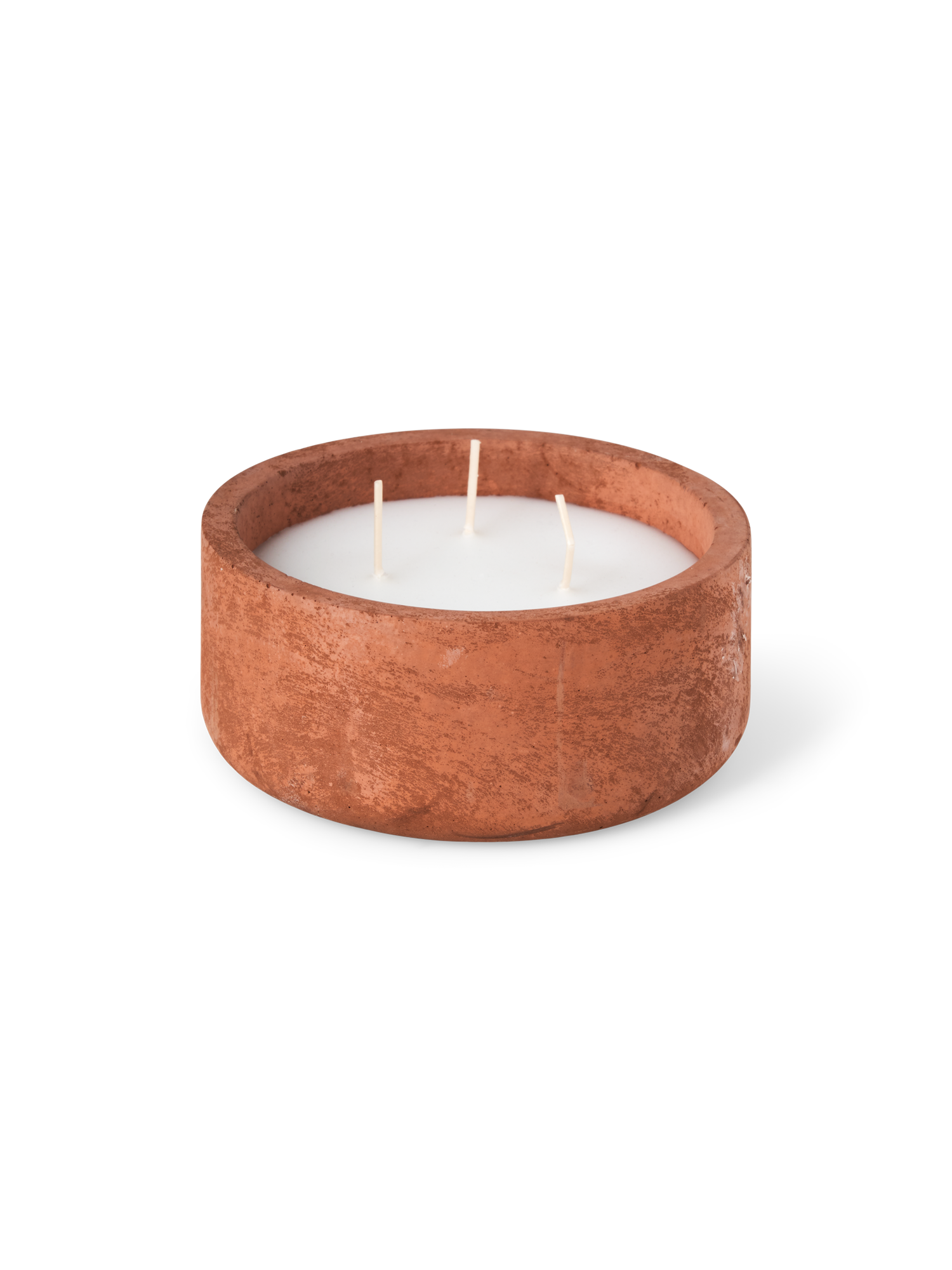 Paraffinlys | Ø13 x 6 cm. 18 timer. | Terracotta