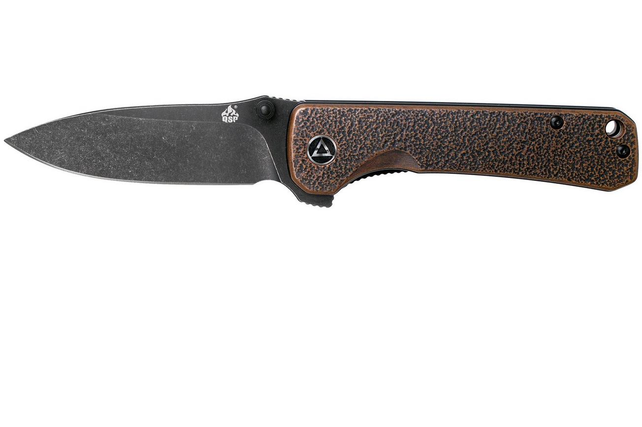 QSP Knife Hawk QS131-N Copper, Blackwashed zakmes