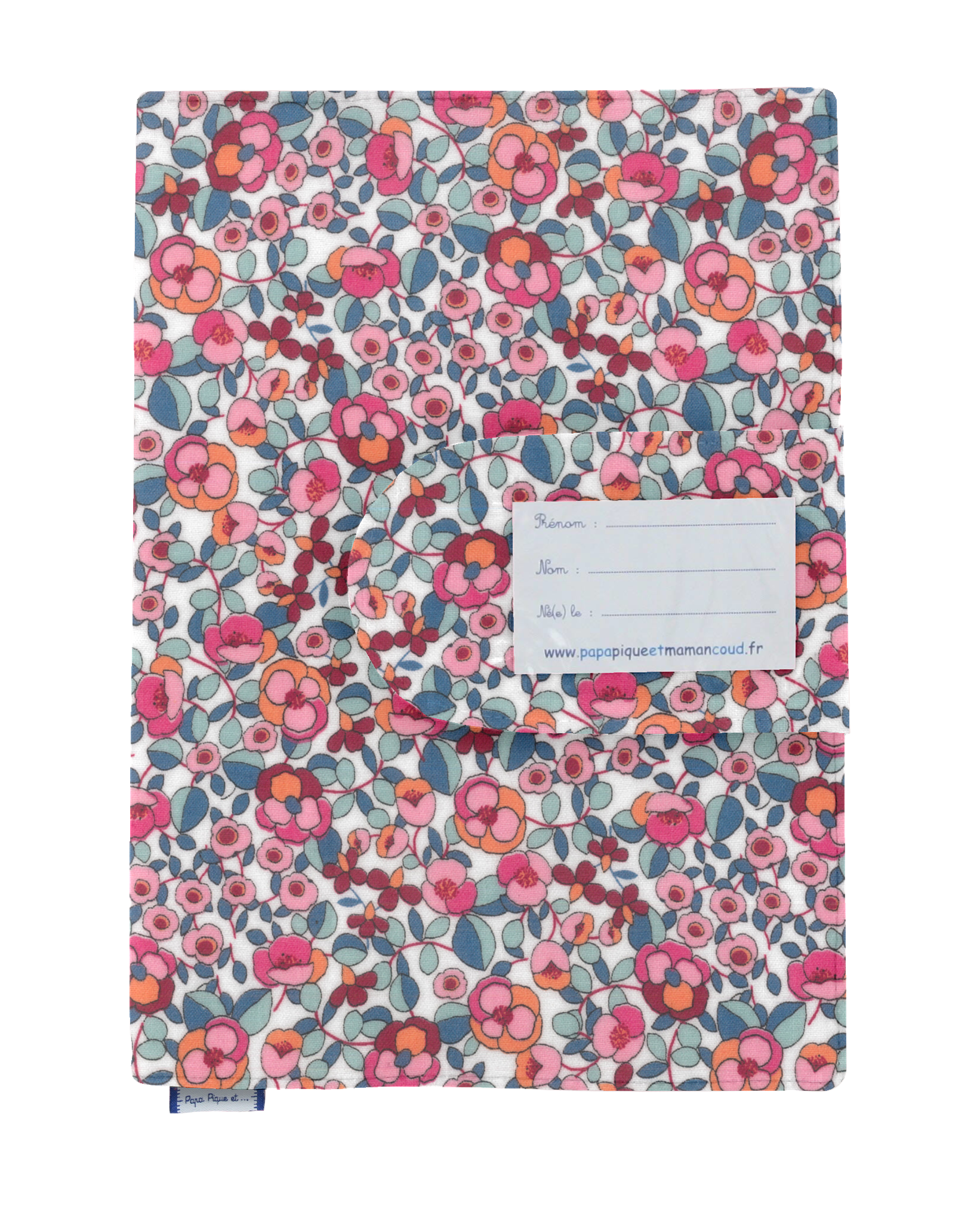 Protège Carnet De Santé Boutons Rose