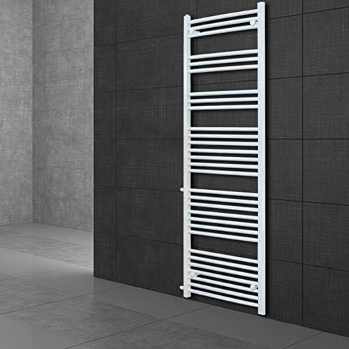 LuxeBath Renovierungsheizkörper Austausch 600x1800 mm Weiß, Badheizkörper gerade mit Seitenanschluss, Nabenabstand 900 mm, Heizkörper Handtuchwärmer Handtuchtrockner Handtuchheizkörper Handtuchheizung